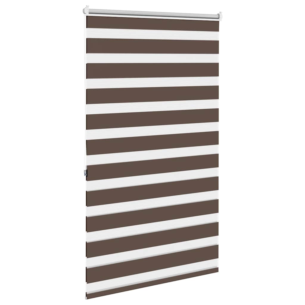 Zebra-Rollo 100,9 x 175 cm, Stoffbreite 96,7 cm, Kaffeebraun