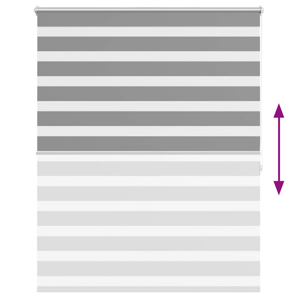 Zebra-Rollo 120,9 x 175 cm, Stoffbreite 116,7 cm, grau