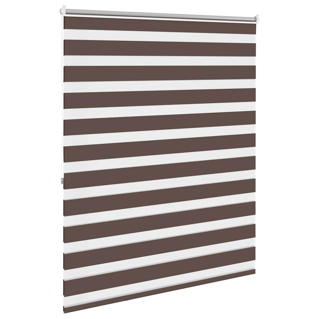 Zebra-Rollo 120,9 x 175 cm, Stoffbreite 116,7 cm, Kaffeebraun