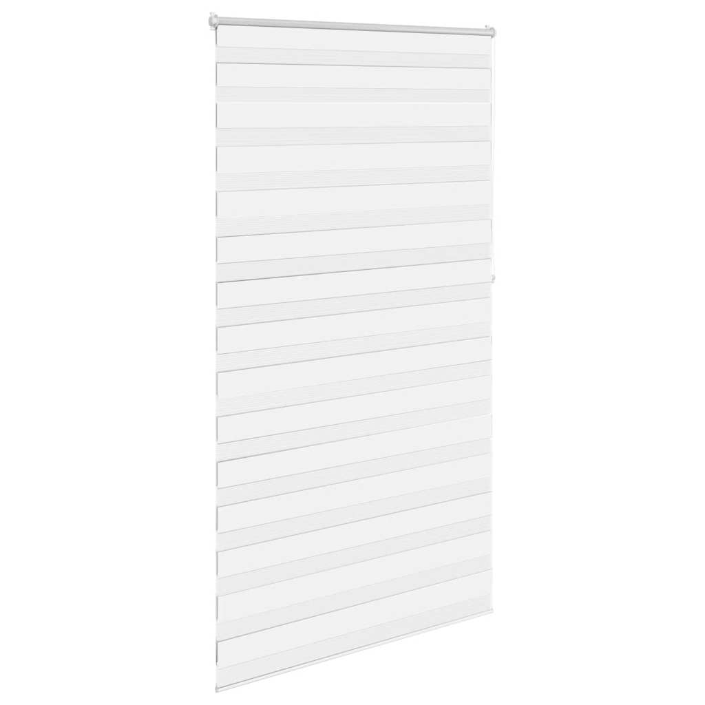Zebra-Rollo 120,9 x 230 cm, Stoffbreite 116,7 cm, Weiß