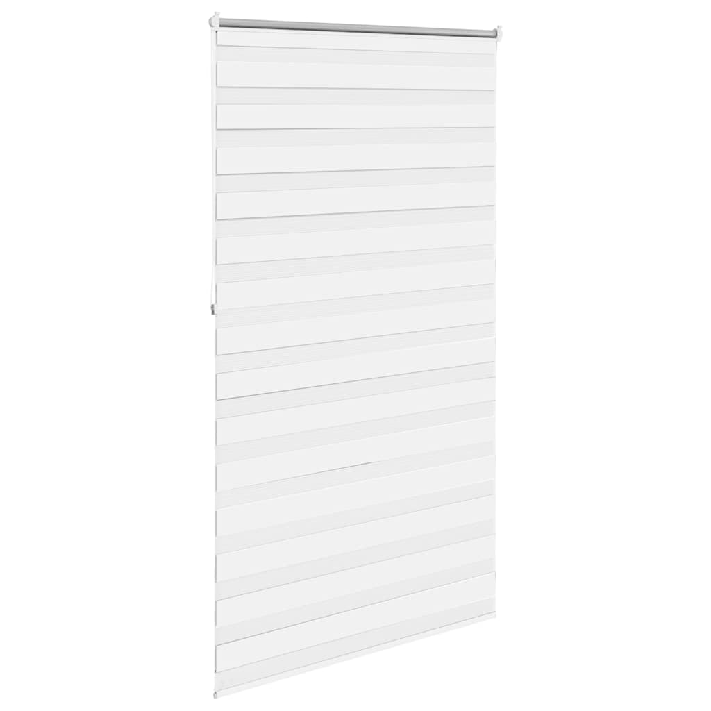 Zebra-Rollo 120,9 x 230 cm, Stoffbreite 116,7 cm, Weiß