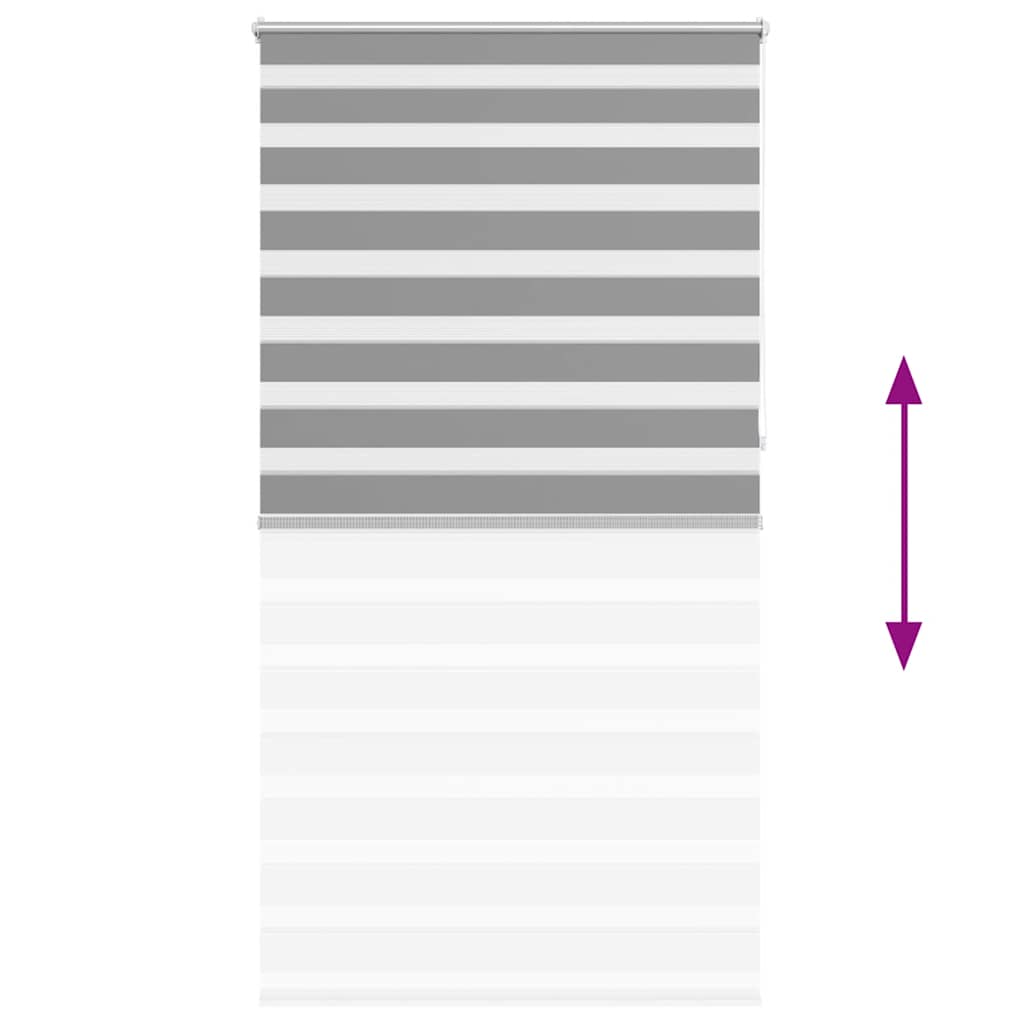 Zebra-Rollo 120,9 x 230 cm, Stoffbreite 116,7 cm, grau