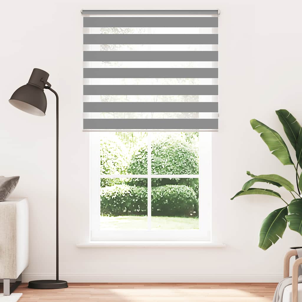 Zebra-Rollo 120,9 x 230 cm, Stoffbreite 116,7 cm, grau