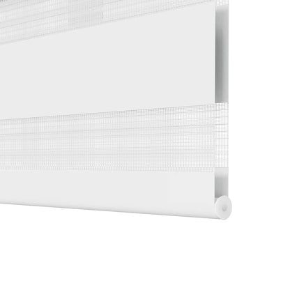 Zebra-Rollo 140,9 x 175 cm, Stoffbreite 136,7 cm, Weiß
