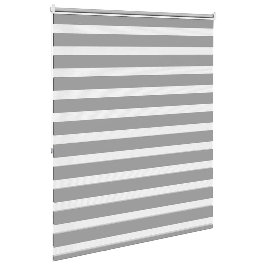 Zebra-Rollo 140,9 x 175 cm, Stoffbreite 136,7 cm, grau