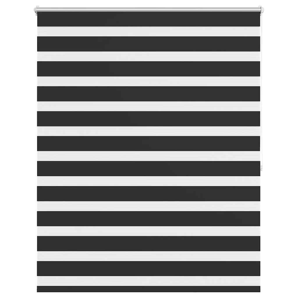 Zebra-Rollo 140,9 x 175 cm, Stoffbreite 136,7 cm, schwarz