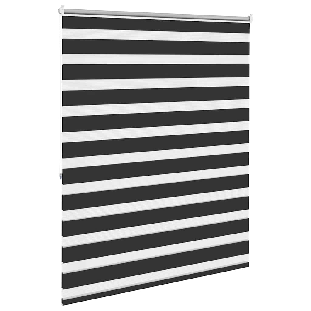 Zebra-Rollo 140,9 x 175 cm, Stoffbreite 136,7 cm, schwarz