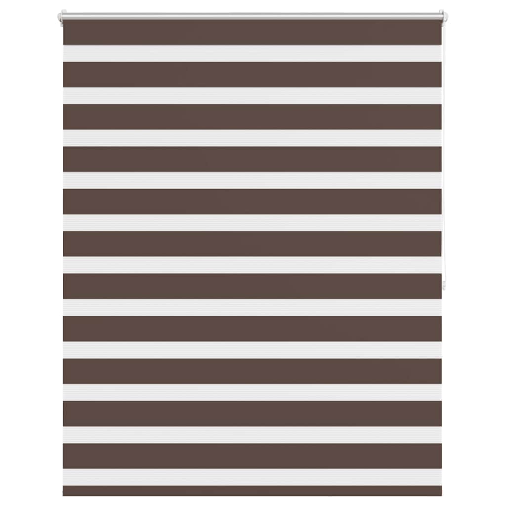 Zebra-Rollo 140,9 x 175 cm, Stoffbreite 136,7 cm, Kaffeebraun
