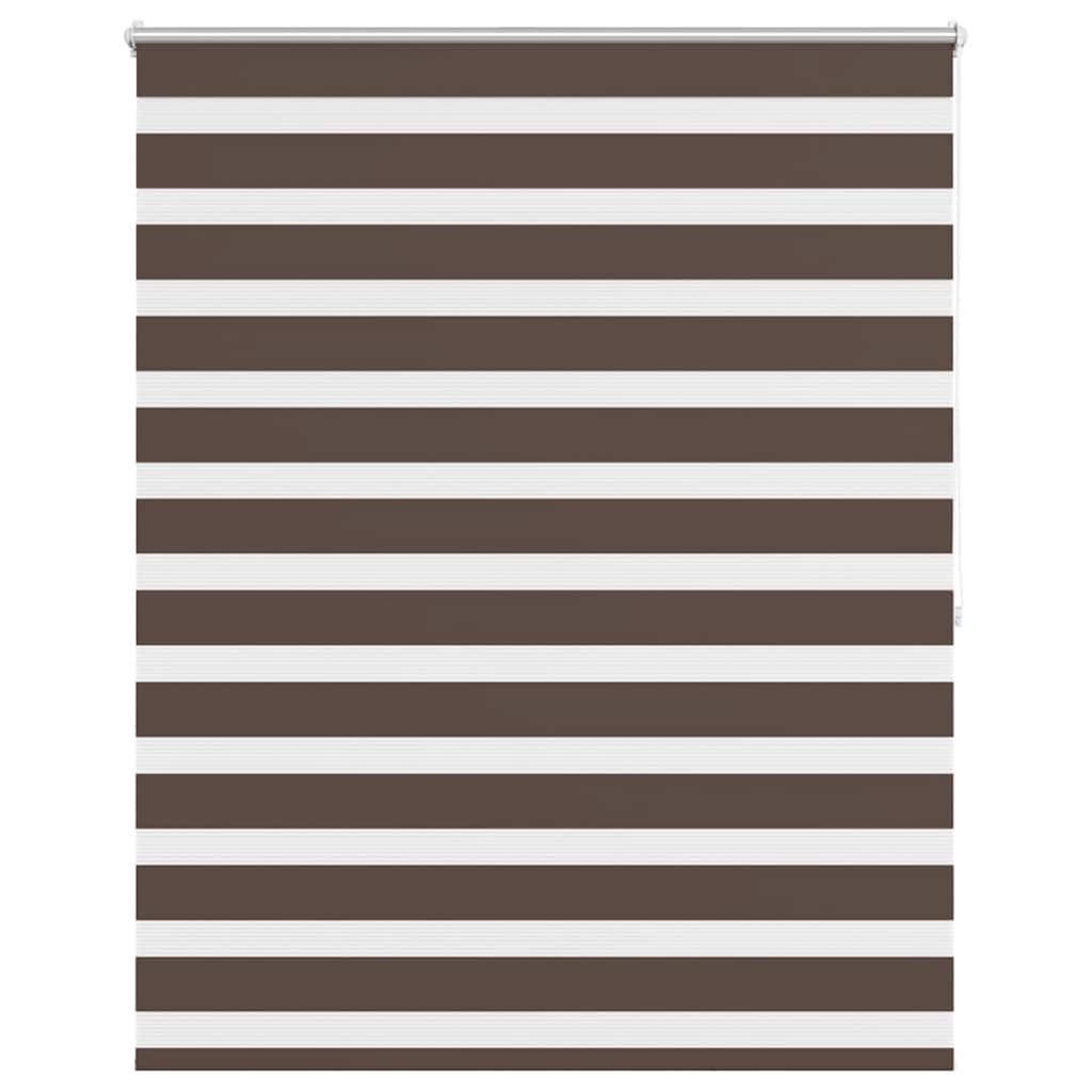 Zebra-Rollo 140,9 x 175 cm, Stoffbreite 136,7 cm, Kaffeebraun