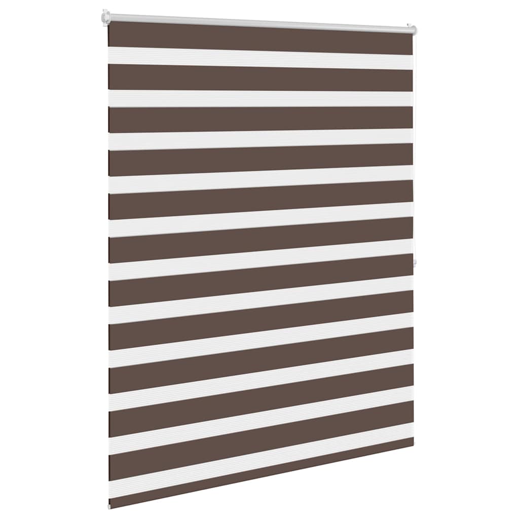 Zebra-Rollo 140,9 x 175 cm, Stoffbreite 136,7 cm, Kaffeebraun