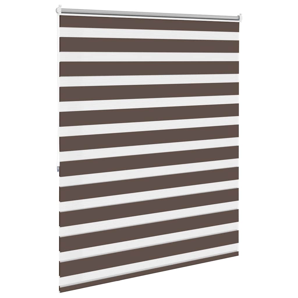 Zebra-Rollo 140,9 x 175 cm, Stoffbreite 136,7 cm, Kaffeebraun
