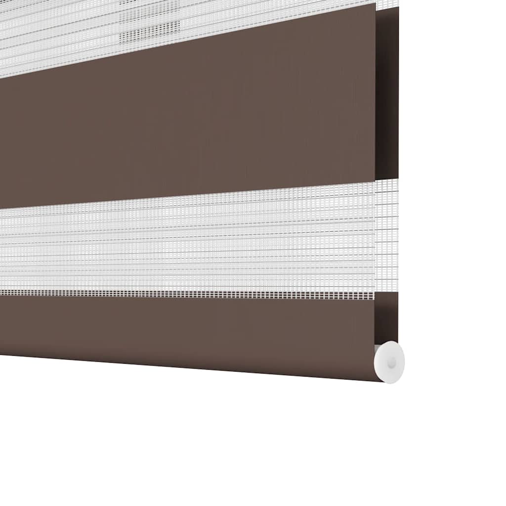 Zebra-Rollo 140,9 x 175 cm, Stoffbreite 136,7 cm, Kaffeebraun