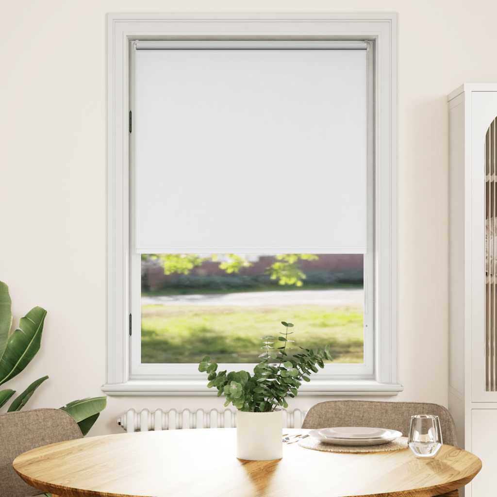 Verdunkelungsrollo 84,4 x 175 cm, Stoffbreite 80 cm, Weiß