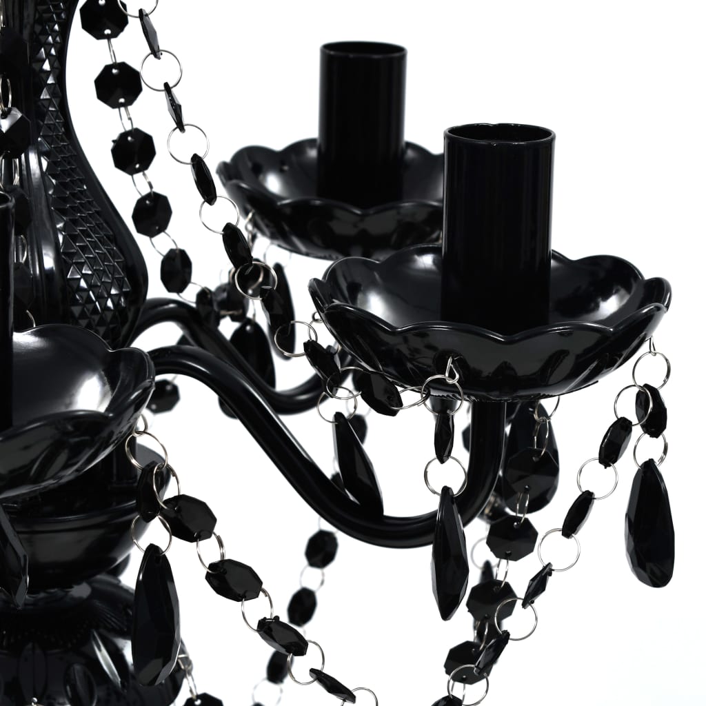 Lustre 5 ampoules noir