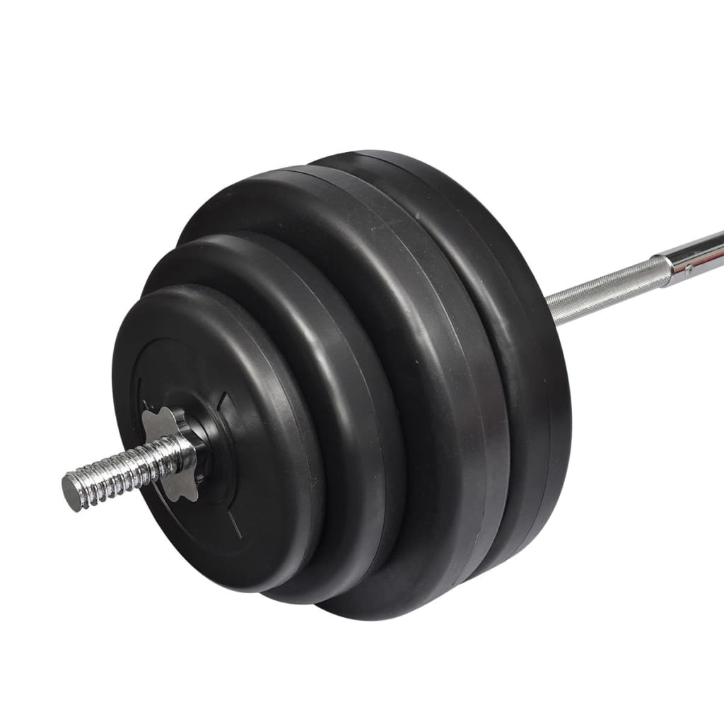 Haltère avec jeu de poids 60 kg