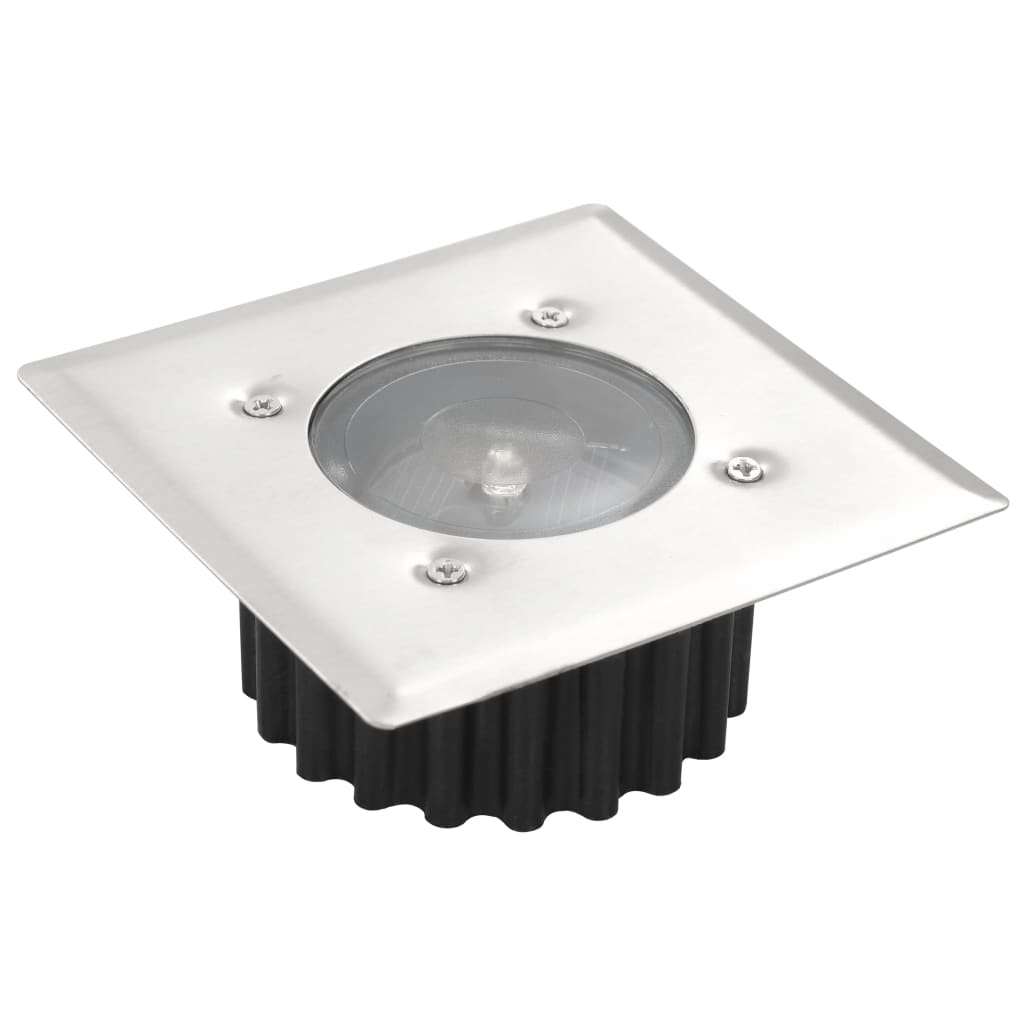 Solarlampe 6 x Quadrat Bodenbeleuchtung Gartenlampe LED
