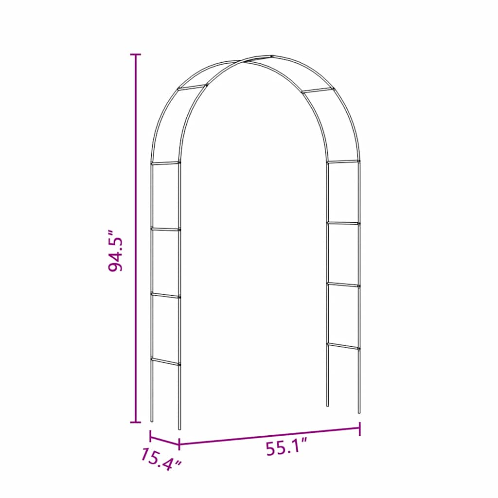 2x Garten Rosenbogen Torbogen Rankgitter Rosensäule