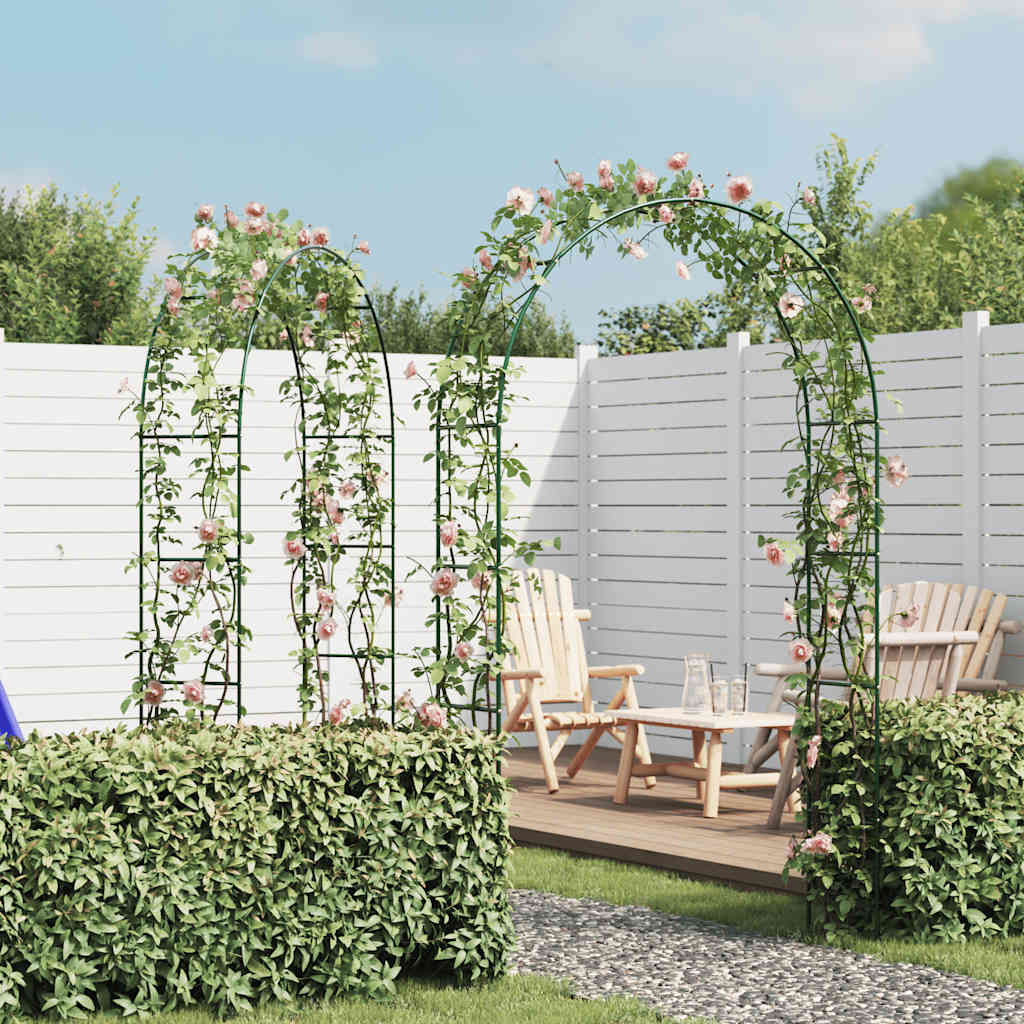2x Garten Rosenbogen Torbogen Rankgitter Rosensäule