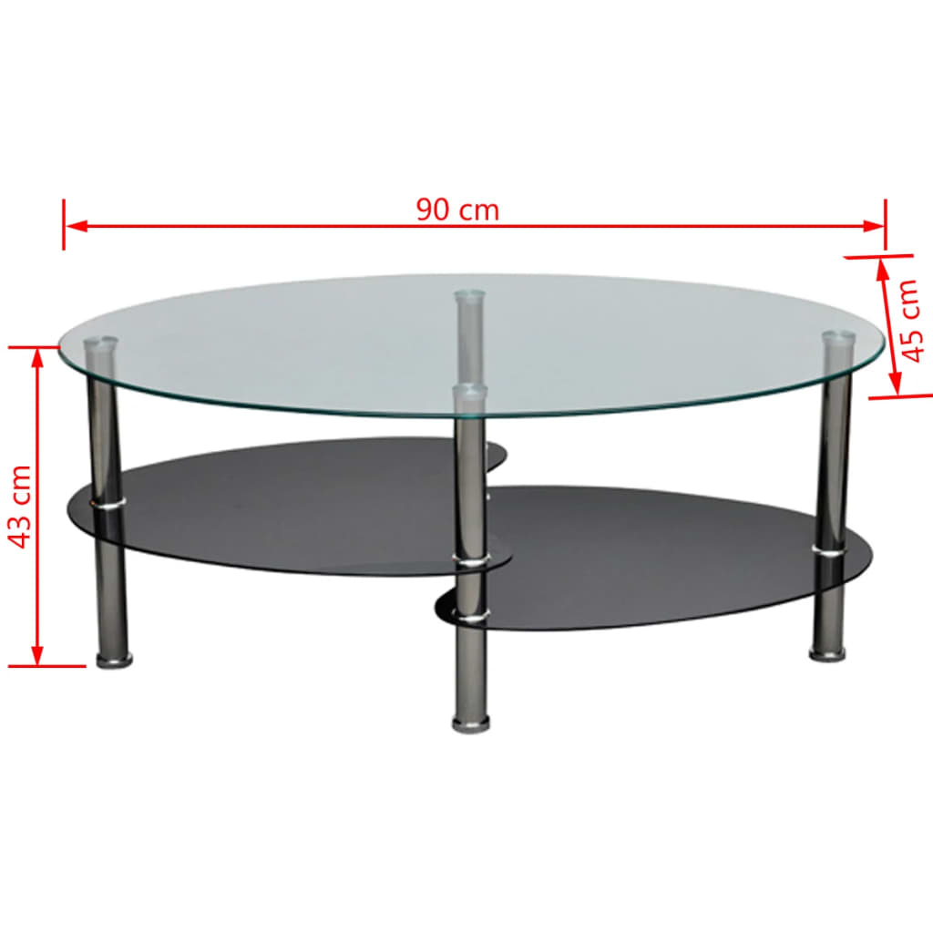 Table basse au design exclusif noire
