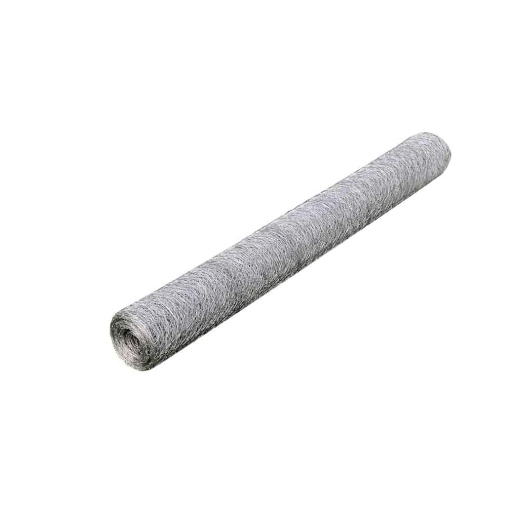 Maschendraht Verzinkter Stahl 25x0,75 m Silbern
