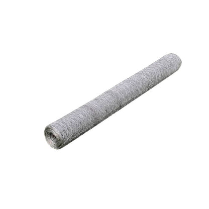 Drahtzaun für Hühner Verzinkter Stahl 25x1 m Silbern