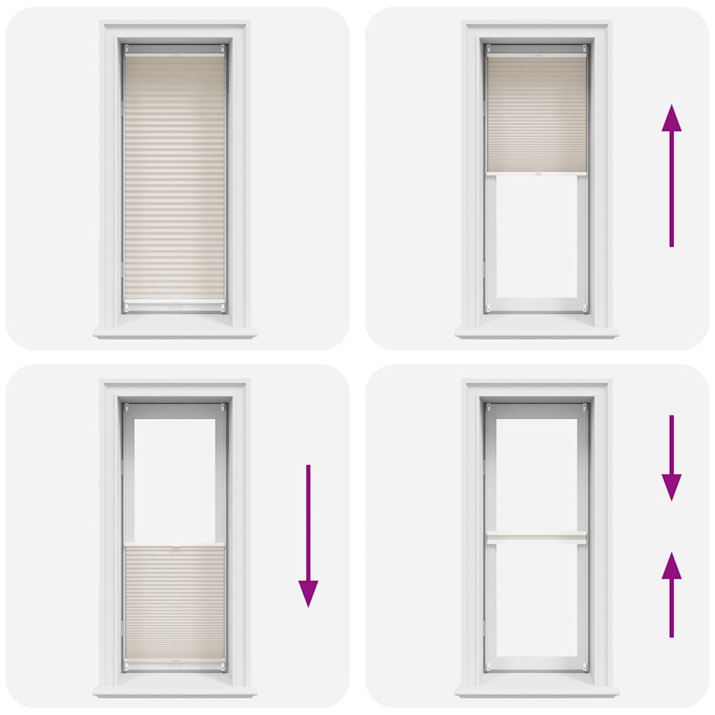 Plissee Faltrollo Rollo Plisseerollo 50x100cm Creme