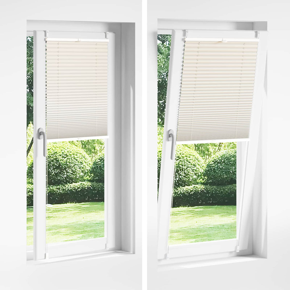 Plissee Rollo Jalousie Plisseerollo 50x150cm Creme