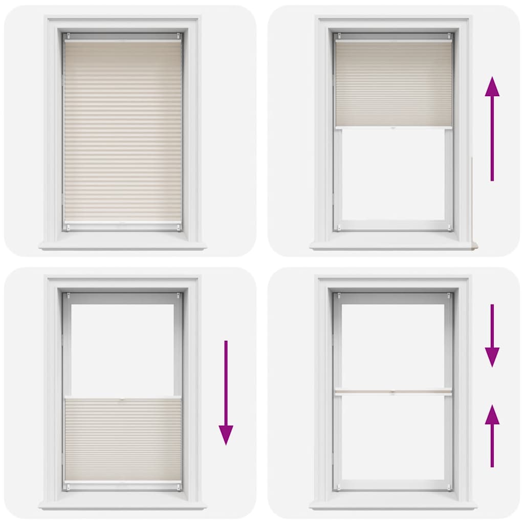 Plissee Faltrollo Rollo Plisseerollo 80x125cm Creme
