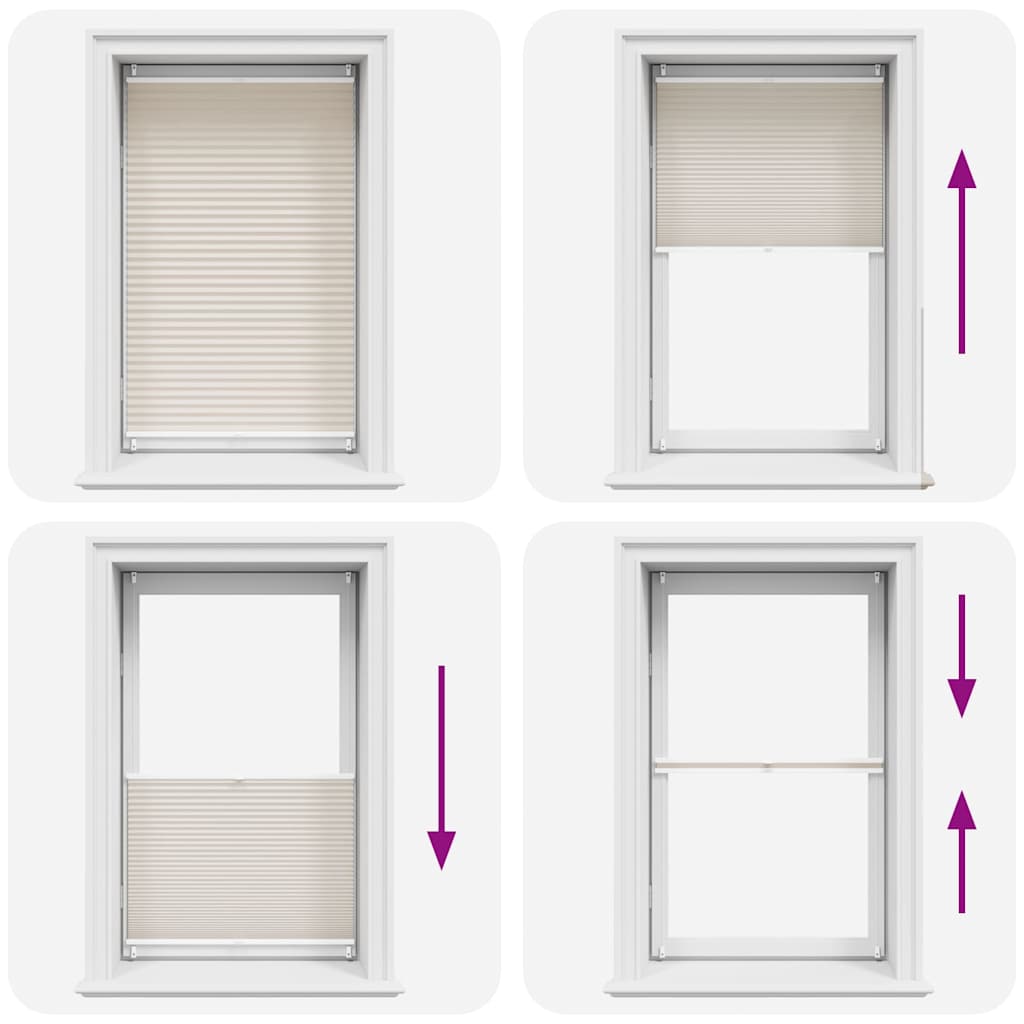 Plissee Faltrollo Rollo Plisseerollo 80x150cm Creme