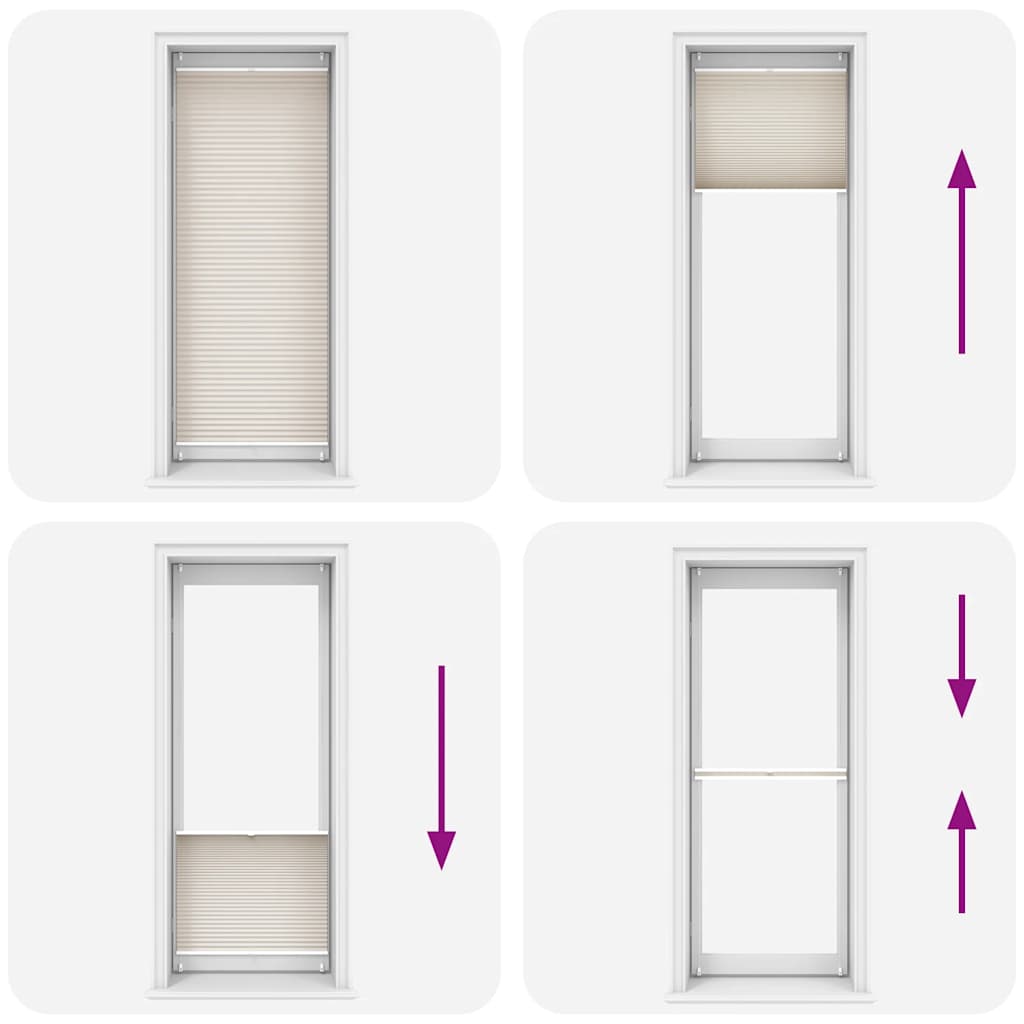 Plissee Faltrollo Rollo Jalousie Plisseerollo 90x200cm Creme