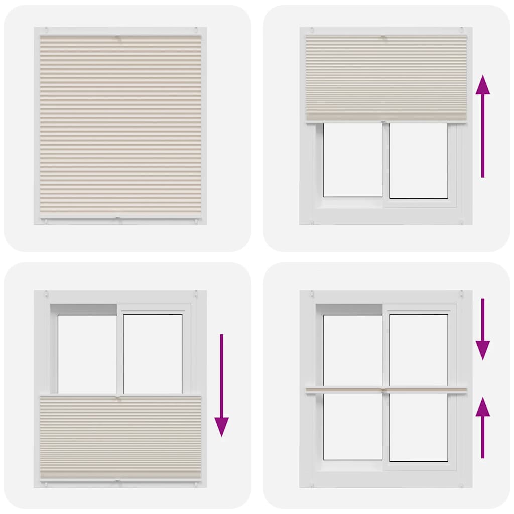 Plissee Faltrollo Rollo Plisseerollo 110x150cm Creme