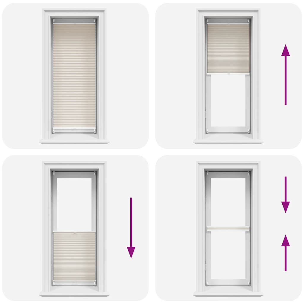 Plissee Faltrollo Rollo Plisseerollo 40x125cm Creme