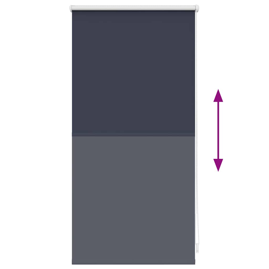 Verdunkelungsrollo 44,4 x 100 cm, Stoffbreite 40 cm, Marineblau