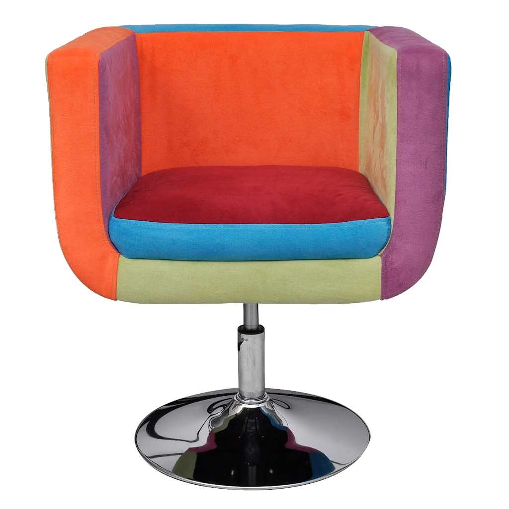 Würfel-Sessel mit Patchwork-Design Stoff