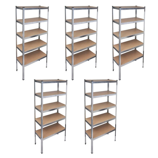 5x boltless shelving storage shelving heavy-duty shelving workshop shelving