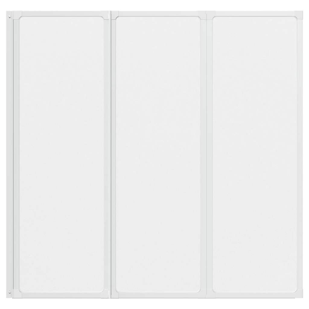 Duschwand 117x120 cm 3 Paneele Faltbar