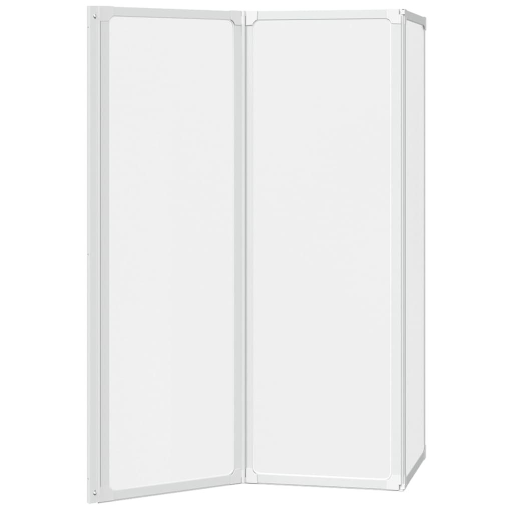 Duschwand 117x120 cm 3 Paneele Faltbar