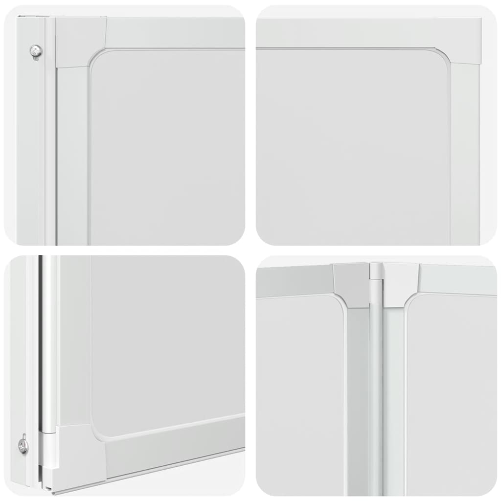 Duschwand 141 x 132 cm 3 Paneele Faltbar