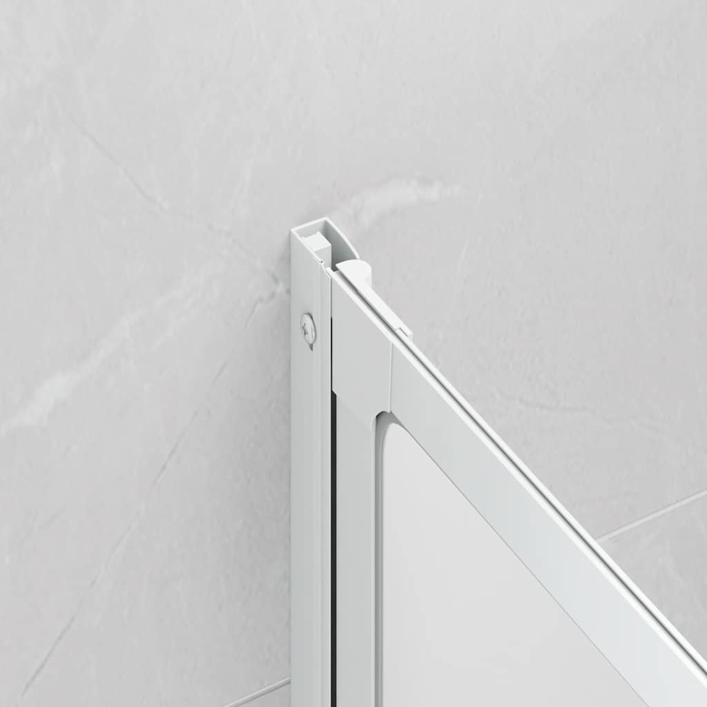 Duschwand 141 x 132 cm 3 Paneele Faltbar
