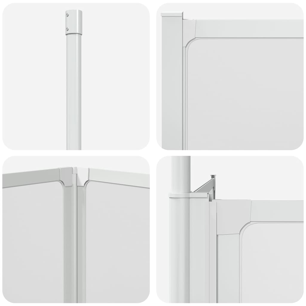 Duschwand L-Form 70x120x137 cm 4-teilig Faltbar