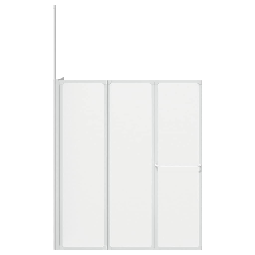 Duschwand L-Form 70x120x137 cm 4-teilig Faltbar
