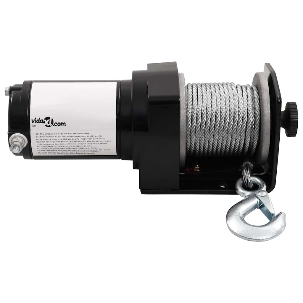 12 V Elektrische Seilwinde 1360kg + Montageplatte Fernbedienung