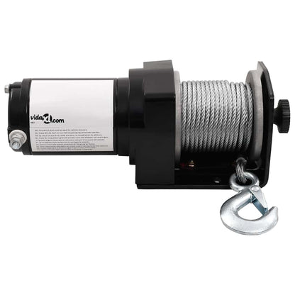 12 V Elektrische Seilwinde 1360kg + Montageplatte Fernbedienung