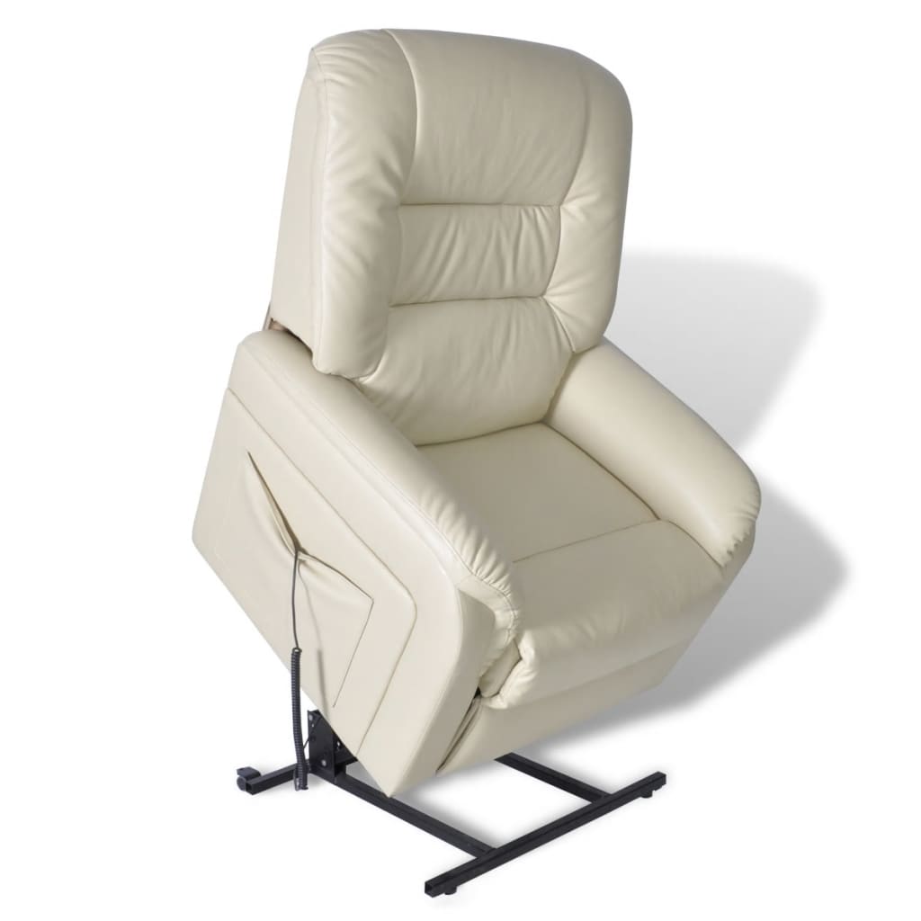 TV-Relaxsessel Beige Kunstleder