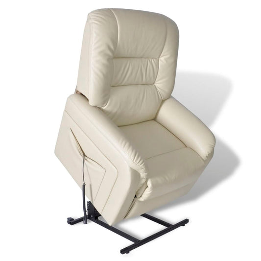 TV-Relaxsessel Beige Kunstleder