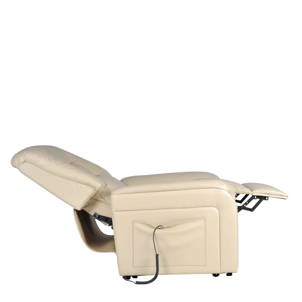 TV-Relaxsessel Beige Kunstleder