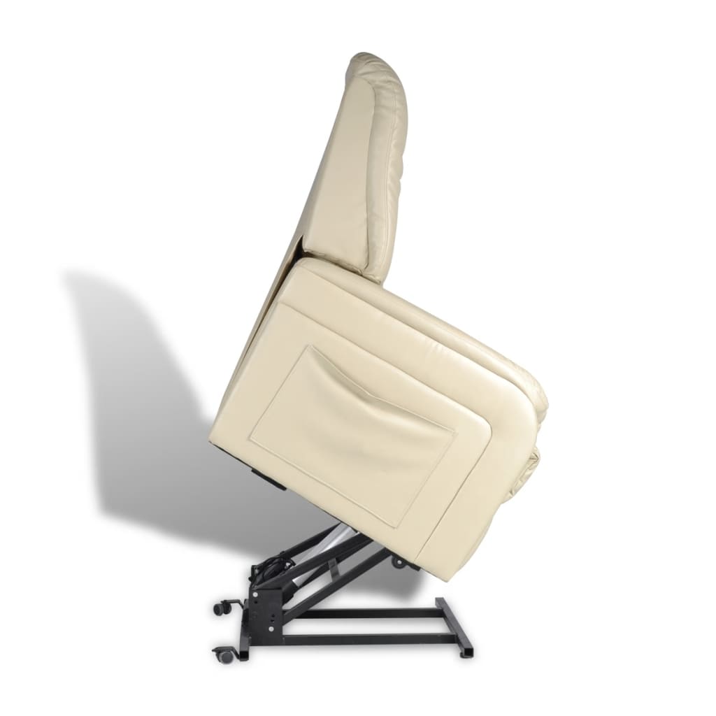 TV-Relaxsessel Beige Kunstleder
