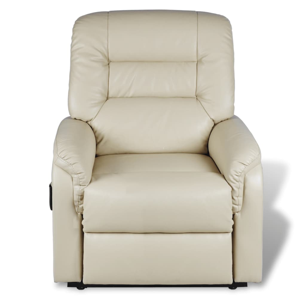 TV-Relaxsessel Beige Kunstleder