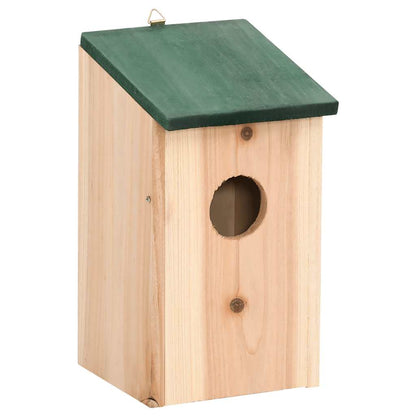 Vogelhäuser 4 Stk. Holz 12x12x22 cm