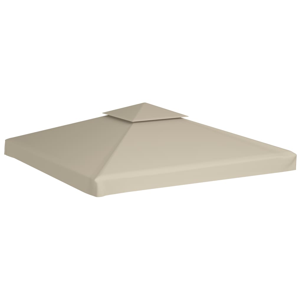 Toit de remplacement pour tonnelle 310 g/m² beige 3x3 m